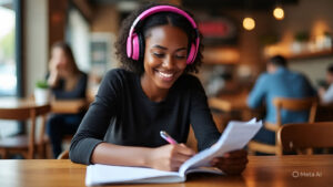 Black woman embracing growth through learning from mistakes