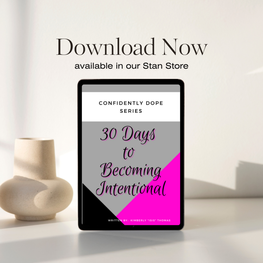 30 days to becoming intentional ebook, self-development tips for women, ihearthatgirl.com