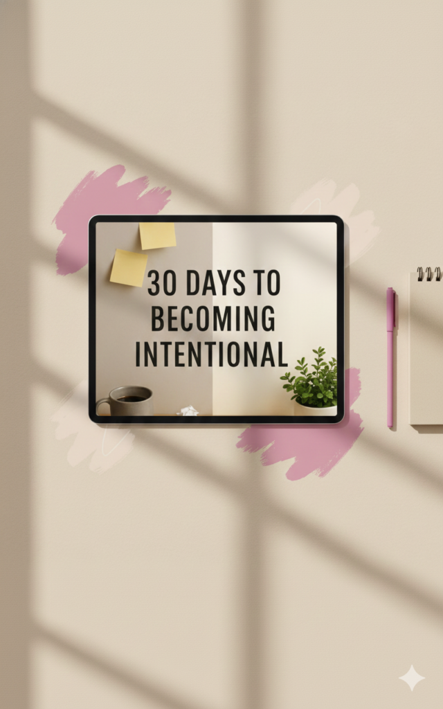 30 days to becoming intentional ebook