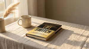 Static blog image for Life Switch book review, a book for burnout, purpose, and new beginnings.
