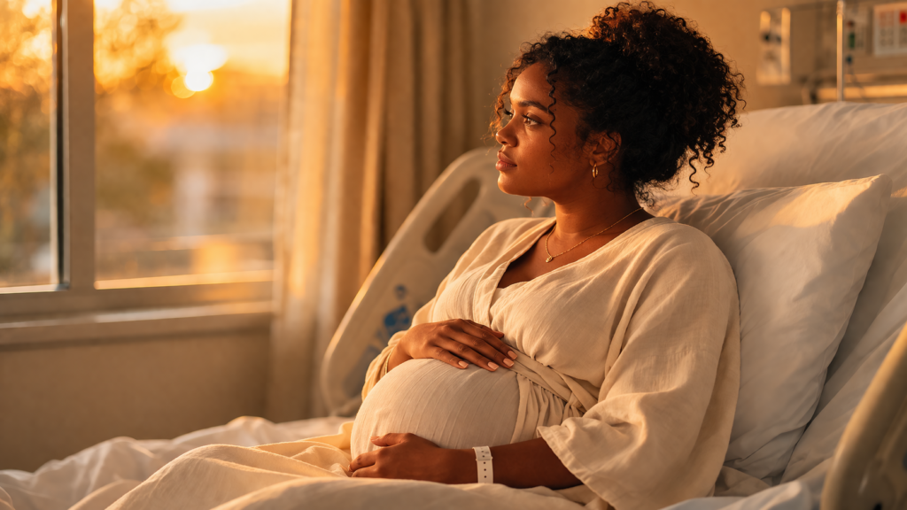 pregnant black woman maternal health in hospital